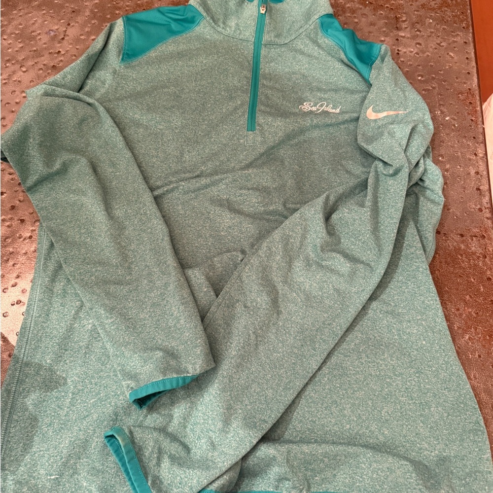 Nike Teal Quarter-Zip Sweatshirt